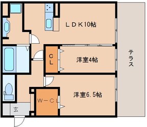 奈良駅 徒歩7分 1階の物件間取画像